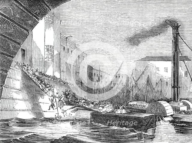 Appalling accident at Blackfriars Bridge, 1844. Creator: Unknown.