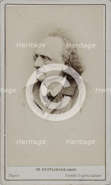 Portrait of the pianist and composer Henry Litolff (1818-1891) . Creator: Photo studio Reutlinger, Paris  .