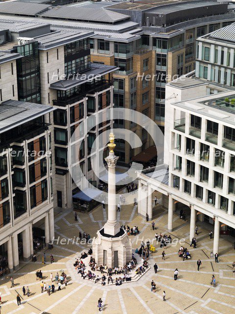 Paternoster Square Column, City of London, 2008.  Artist: Historic England Staff Photographer.