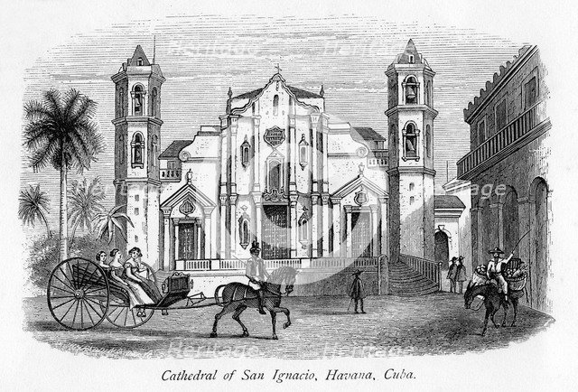 'Cathedral of San Ignacio, Havana, Cuba', 19th century(?). Artist: Unknown