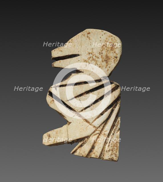 Stylized Bird: Decorative Inlay for a Box, c. 2000 BC. Creator: Unknown.