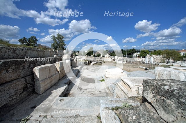 The Lesser Propylaea, Eleusis, Greece. Artist: Samuel Magal
