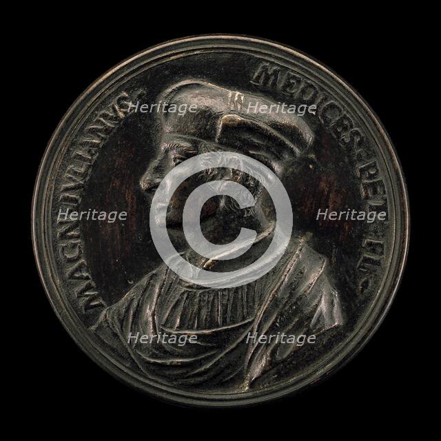 Giuliano II de' Medici, 1479-1516, Duc de Nemours 1515 [obverse], 1739/1744. Creator: Antonio Francesco Selvi.