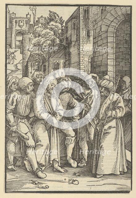 Christ before Pilate in front of his Palace, from Speculum passionis domini nostri Ihesu C..., 1507. Creator: Hans Schäufelein the Elder.