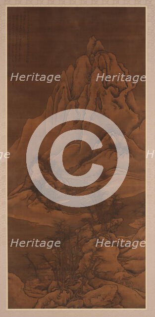 Snowscape after Guo Xi, Qing dynasty, 1702. Creator: Li Yin.