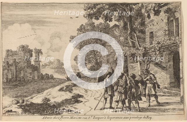 Abraham and the Three Angels. Creator: Herman van Swanevelt.