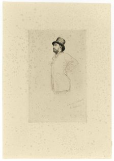 Edgar Degas, Standing, 1876. Creator: Marcellin Desboutin.