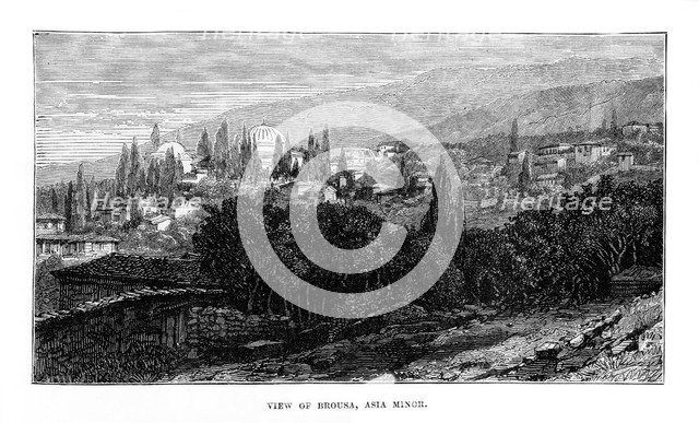 'View of Brousa, Asia Minor', 19th century. Artist: Unknown