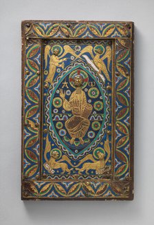 Book-Cover Plaque with Christ in Majesty, French, ca. 1210-20. Creator: Unknown.