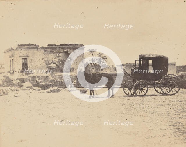 [Emperor Maximilian's Death Carriage], 1867. Creator: François Aubert.