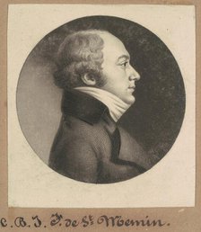 Charles Balthazar Julien Févret de Saint-Mémin, 1801. Creator: Charles Balthazar Julien Févret de Saint-Mémin.