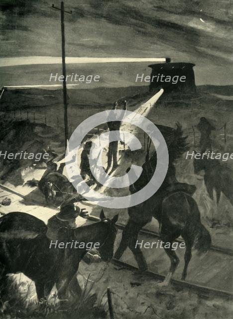 'Defeat of a Night Attempt to Cross the Railway', 1902. Creator: Allan Stewart.