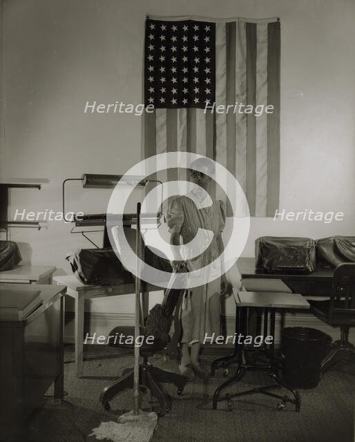 Government charwoman, Washington, D.C., 1942. Creator: Gordon Parks.