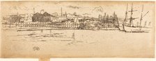 Dry-Dock, Southampton, 1887. Creator: James Abbott McNeill Whistler.