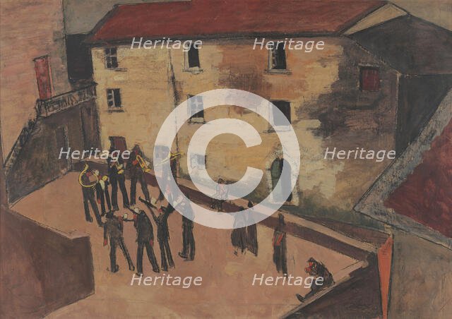 Piazza Giustagnana. Creator: Viani, Lorenzo (1882-1936).