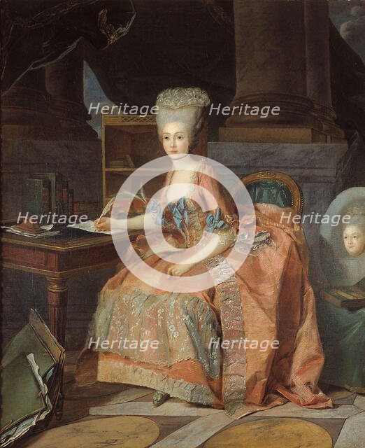 Portrait thought to be Marie-Therese of Savoy, Countess of Artois, c1776. Creator: Lie Louis Perin-Salbreux.