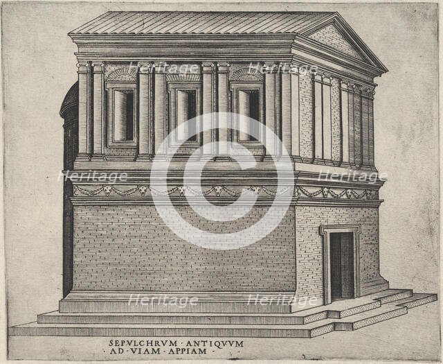 Sepulchrum Antiquum Ad Viam Appiam, ca. 1550-60., ca. 1550-60. Creator: Anon.
