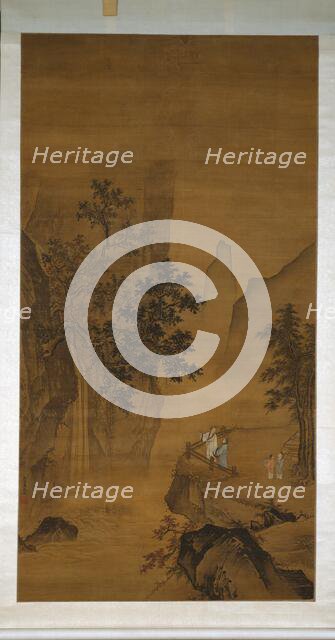 Watching the Waterfall, Ming dynasty (1368-1644), 15th century. Creator: Xia Kui.