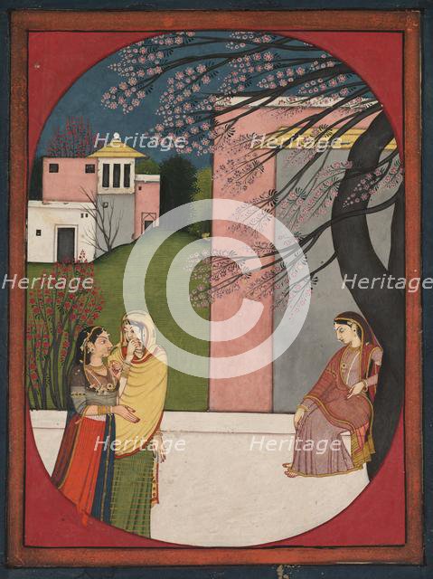 The Lovelorn Heroine, from a Sat Sai of Bihari, 1780-90. Creator: Unknown.