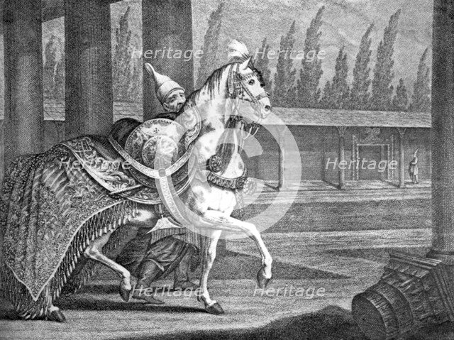Turkish Sultan's Arabian horse, 1722 (1938). Artist: Unknown