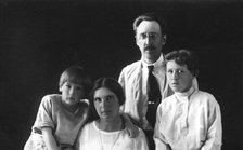 Mikhail Alekseevich Pavlov with his Wife, Olga Aleksandrovna (nee Klushina), and Sons, early 1920s. Creator: Unknown.