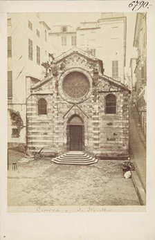 Church of St. Matthew (San Matteo), Genoa, 1870-1880.  Creator: Alfredo Noack.