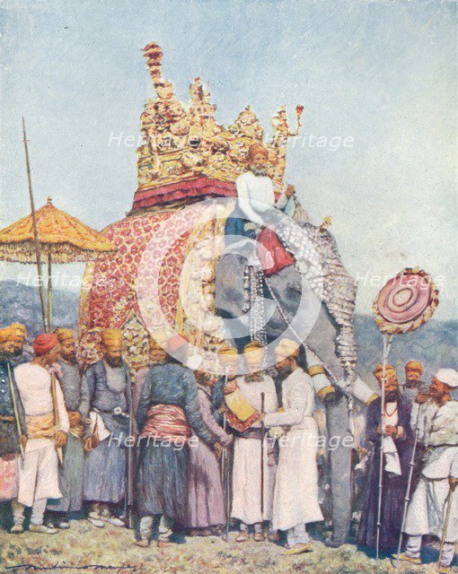 'A Group at The Durbar', 1903. Artist: Mortimer Luddington Menpes.