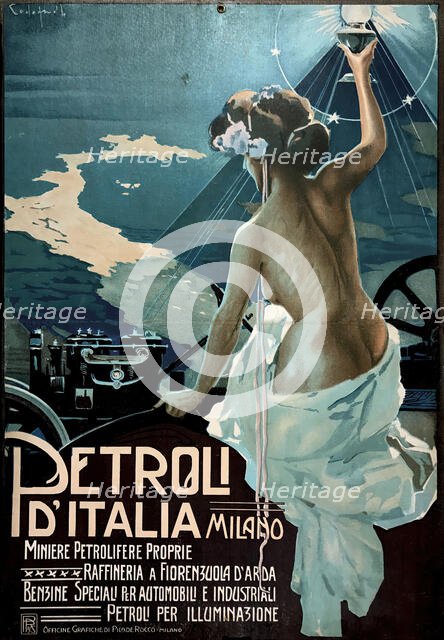 Petroli D'italia Milano. Creator: Codognato, Plinio (1878-1940).