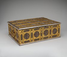 Writing Box with Lattice and Flower Design, India, mid-17th century. Creator: Unknown.