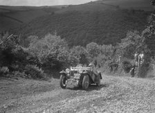 MG PA competing in the Mid Surrey AC Barnstaple Trial, Beggars Roost, Devon, 1934. Artist: Bill Brunell.