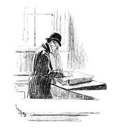 Sketches at the General Register Office, Somerset House: Baffled, 1890. Creator: Unknown.