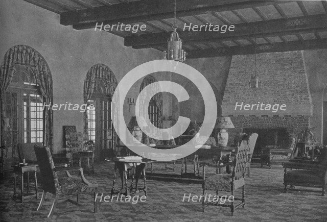 Living room or lounge, North Jersey Country Club, Paterson, New Jersey, 1925. Artist: Unknown.
