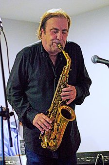 Greg Abate, Splash Point Jazz Club, Eastbourne, East Sussex, 24 July 2019. Creator: Brian O'Connor.