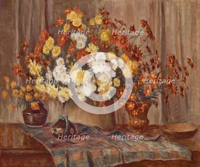 Chrysanthemums, 1939. Creator: Susan Hayward Schneider.