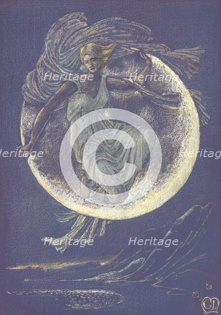 Luna. Creator: Burne-Jones, Sir Edward Coley (1833-1898).