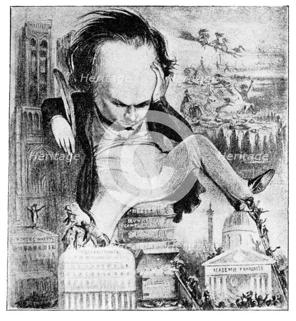 'Victor Hugo', 1923.Artist: Benjamin