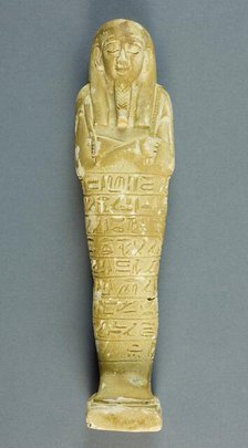 Shabti of Psamtek, Egypt, Late Period, Dynasty 26-31 (664-332 BCE). Creator: Unknown.