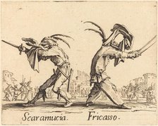 Scaramucia and Fricasso, c. 1622. Creator: Jacques Callot.