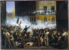 Combat de la rue de Rohan, le 29 juillet 1830, 1831. Creator: Hippolyte Lecomte.