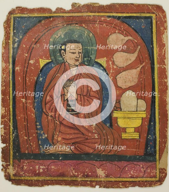 Image from a Set of Initiation Cards (Tsakali), 14th/15th century. Creator: Unknown.