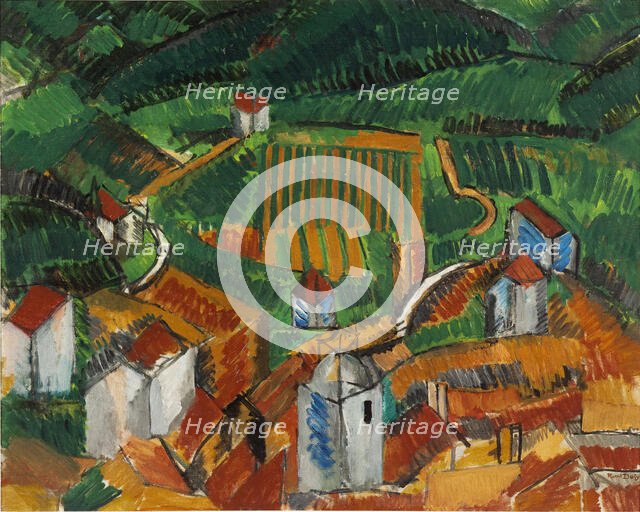 Landscape at Vence, 1908. Creator: Dufy, Raoul (1877-1953).
