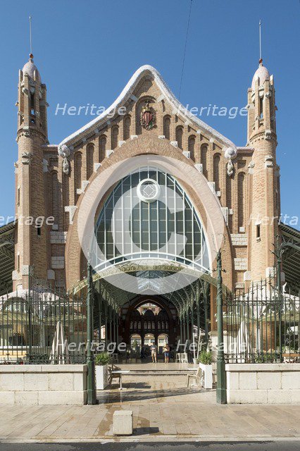 Mercado Central, Valencia, (c1914-1928), c2014-2017. Artist: Alan John Ainsworth.