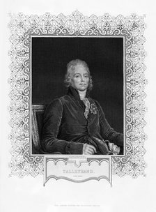 Charles Maurice de Talleyrand-Perigord, French diplomat, 19th century.Artist: WH Mote