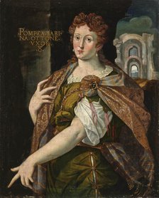 Portrait of Flavia Domitilla Major, wife of the Roman Emperor Vespasian, End of 16th century. Creator: Anonymous.