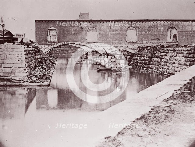 Ruins near Canal Basin, Richmond, 1865. Creator: Alexander Gardner.