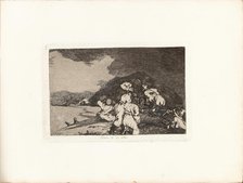 Los Desastres de la Guerra (The Disasters of War), Plate 6: Bien te se está (It serves..., 1810s. Creator: Goya, Francisco, de (1746-1828).
