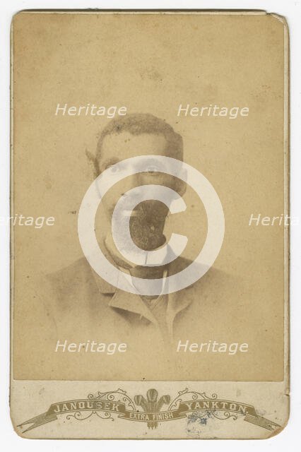 Photograph of a man with a beard, late 19th century. Creator: Louis Janousek.