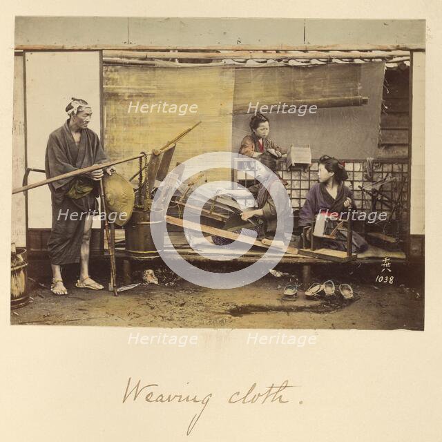 Weaving Cloth, about 1873-1883. Creator: Shinichi Suzuki I.