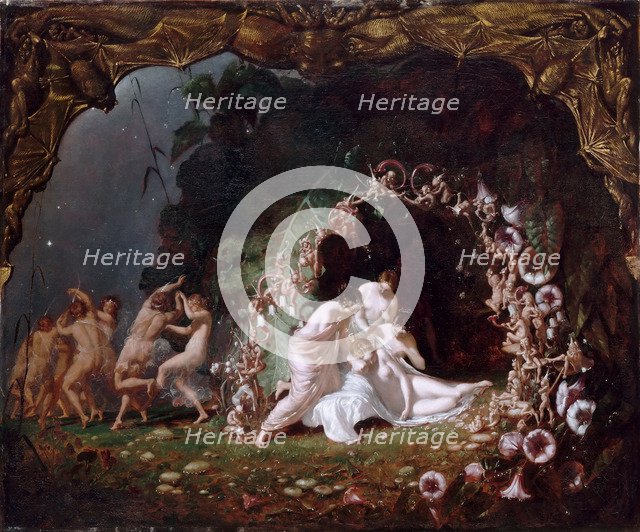 Titania Sleeping. Artist: Dadd, Richard (1819-1887)