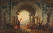 Sérail à Constantinople, la danse de l'almée, between 1880 and 1900. Creator: Felix Francois Georges Philibert Ziem.